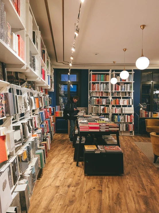 a large liry with books and other books