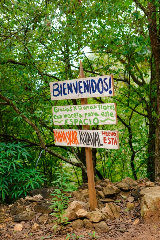 a sign showing directions to different areas of the area