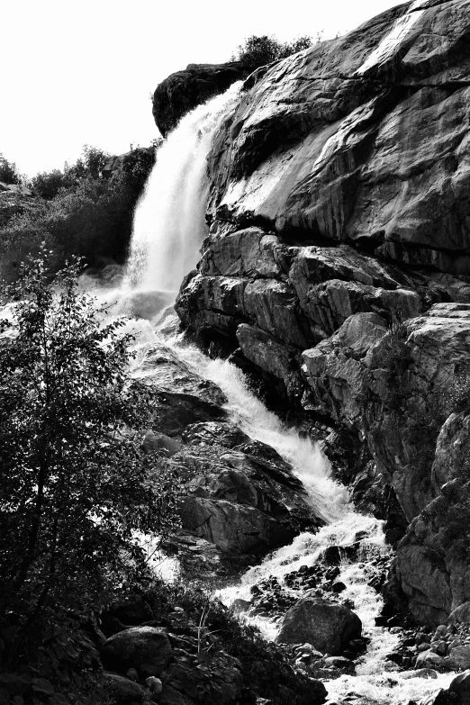 a waterfall that is on top of some rocks