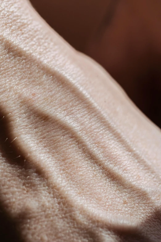 some shadows on some fabric, close up