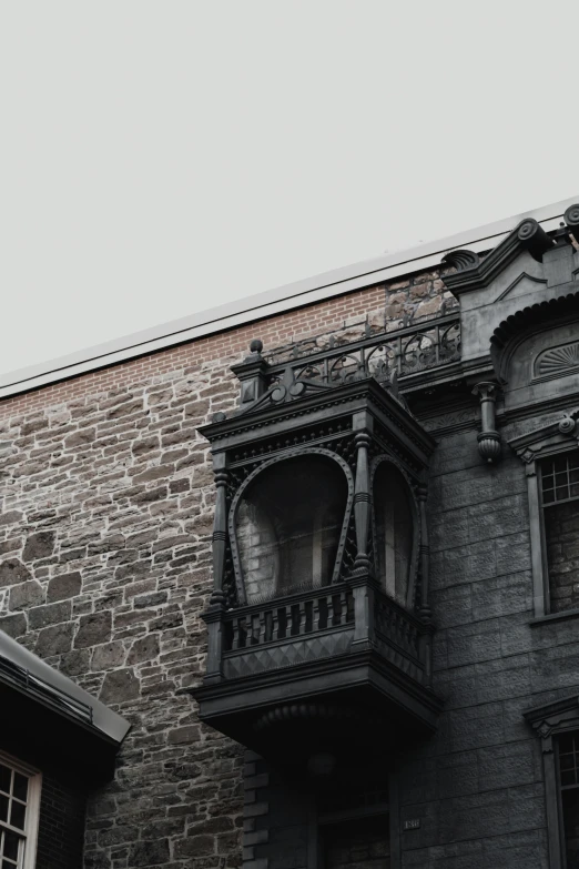 this is an image of the balcony on a building