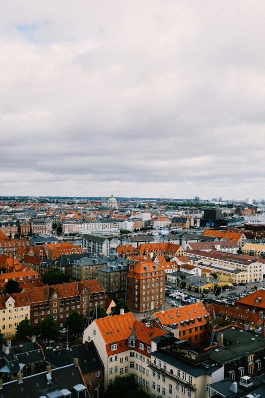 a city skyline with lots of tall buildings