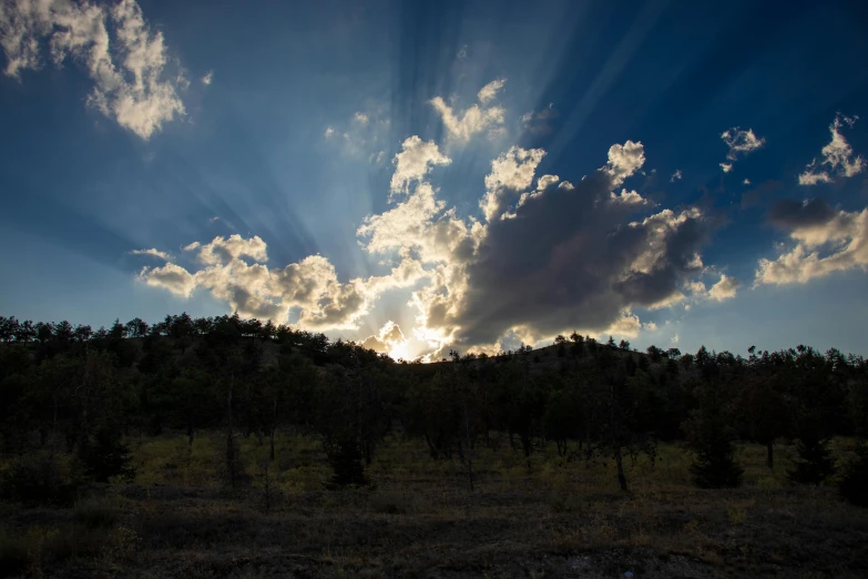 a view of the sky during sunset time