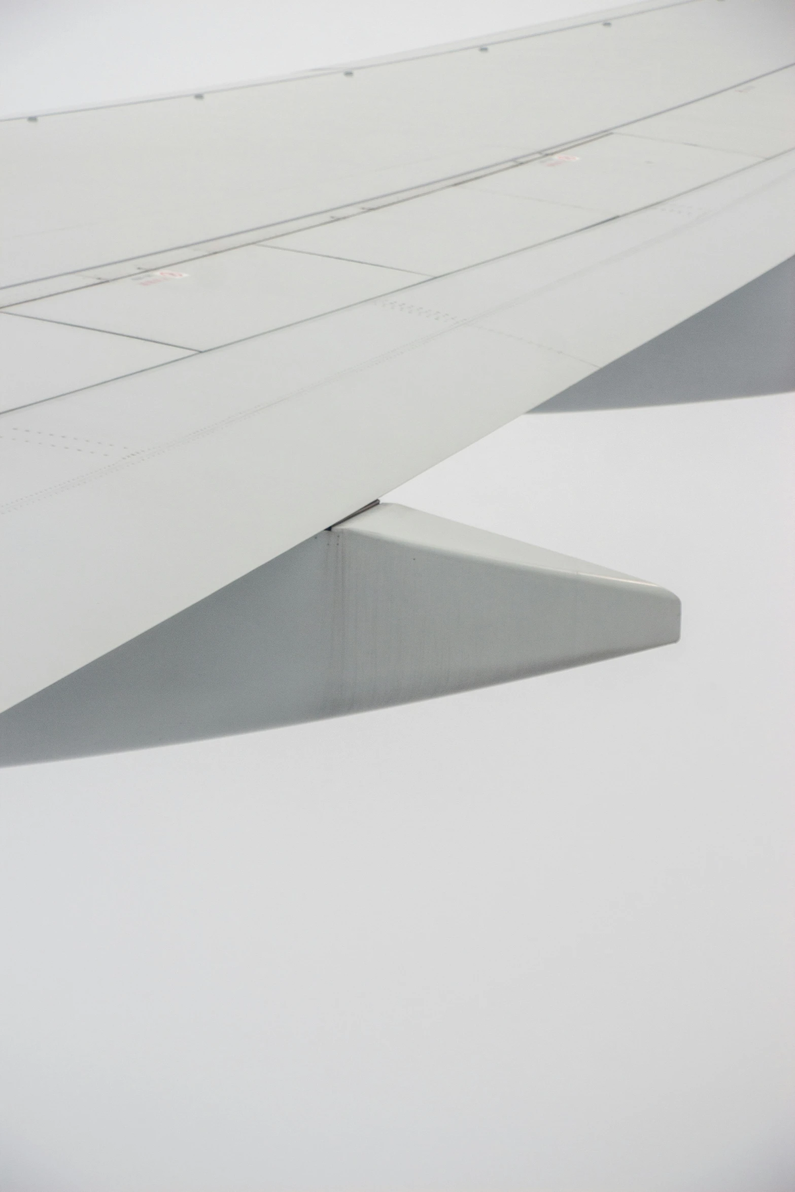 the wing of an airplane as seen from the window