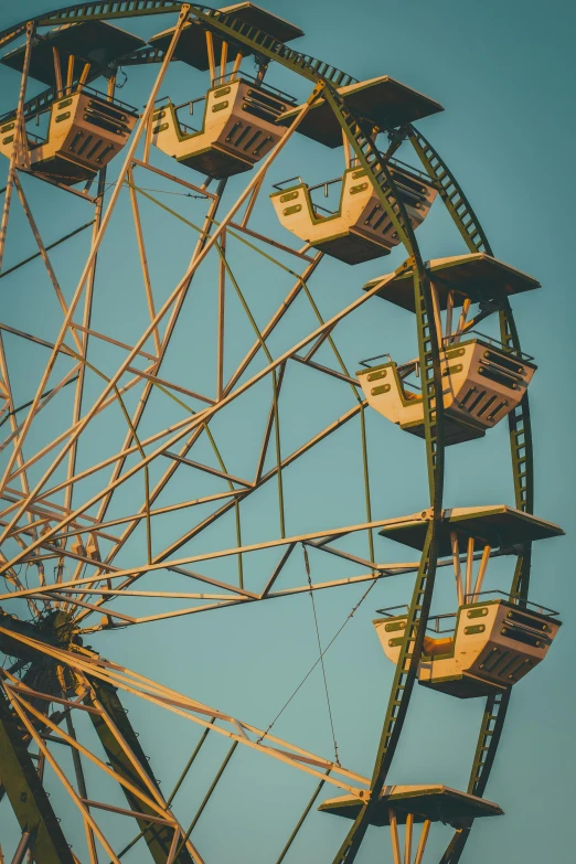 a large ferris wheel that is in the sky