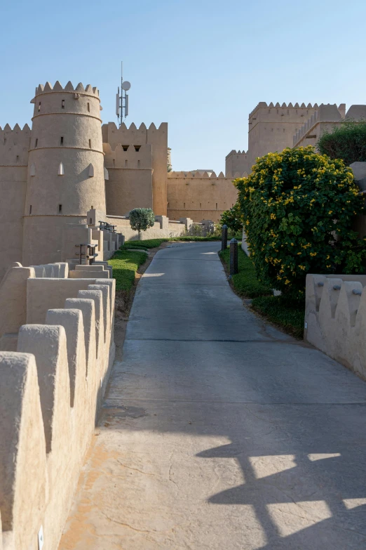 an image of an empty walkway that leads to the outside