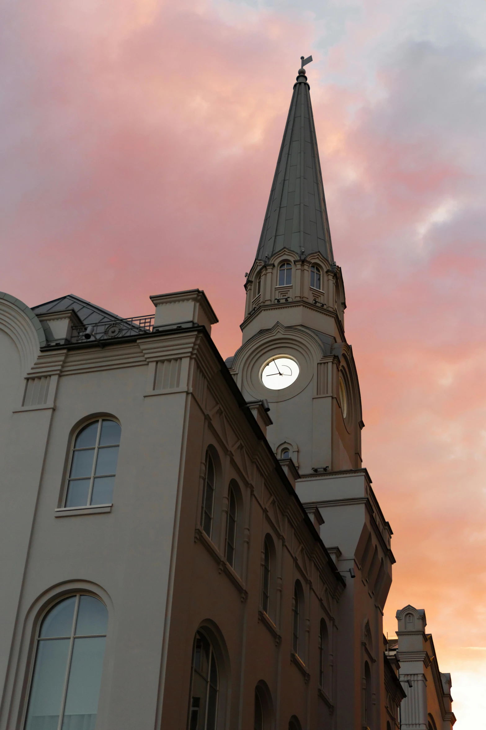 a tall tower with a clock on the top