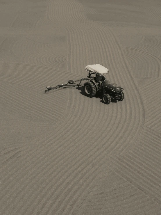 a beach buggy in the sand on the shore