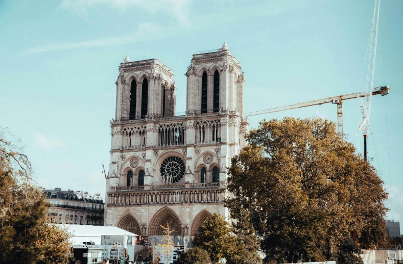 two spires are in the shape of a cathedral