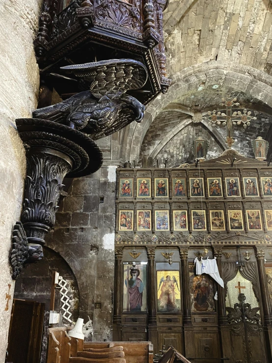 a fancy looking ornate alter in a church