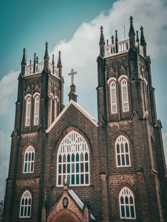 a very large cathedral type building with two towers