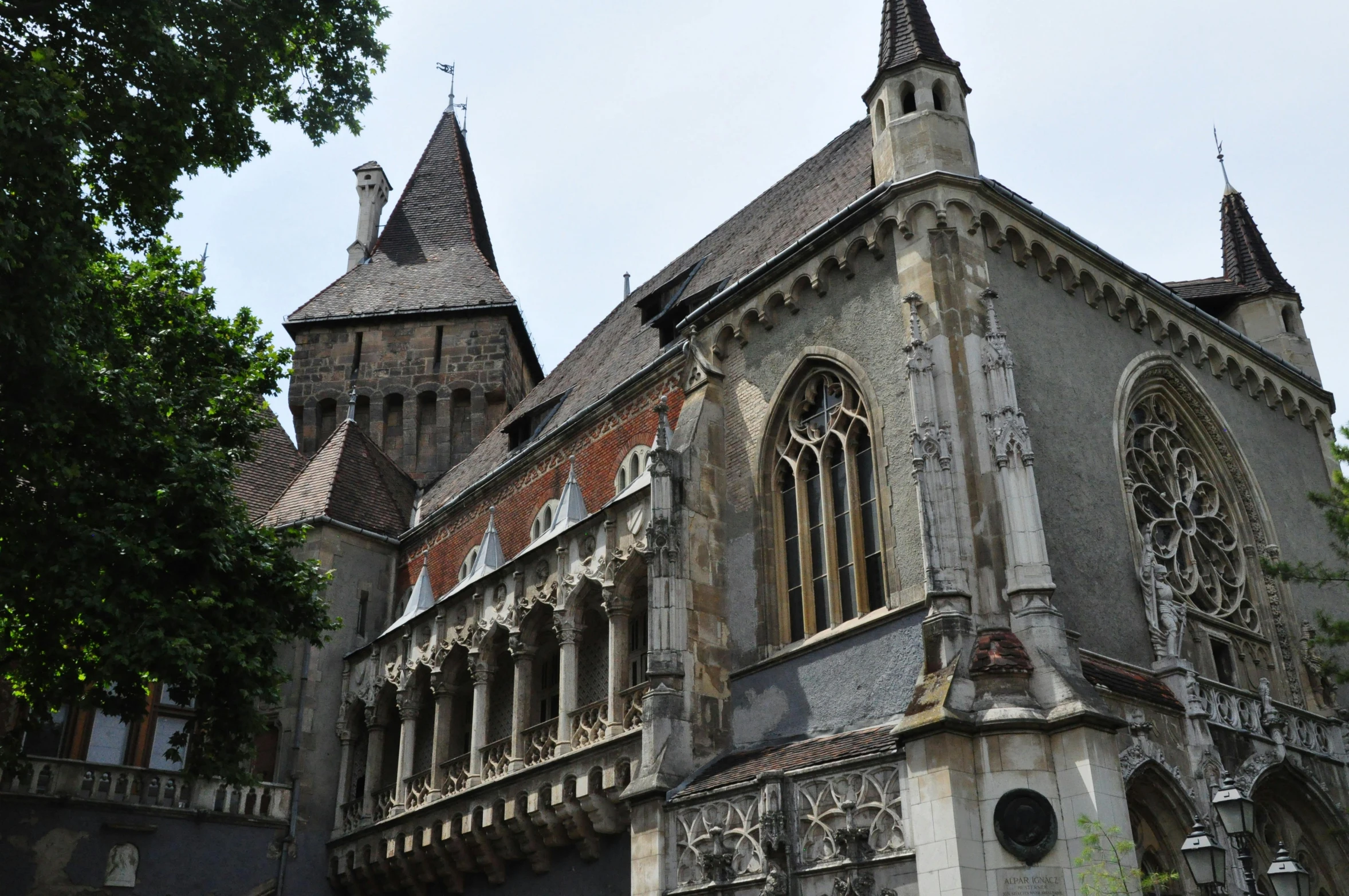 the facade of an old building with intricate architecture