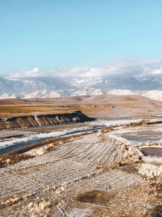 the terrain has many layers of dirt in it