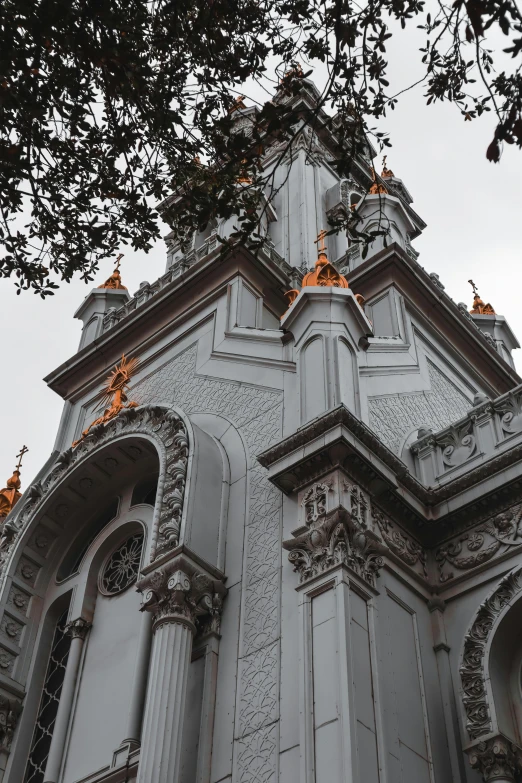 a view of the top of a large building