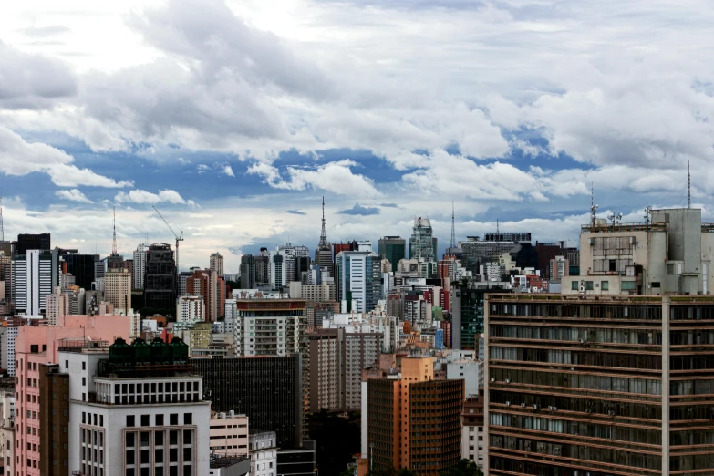 a view of a city and some skyscrs