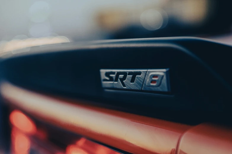 a close up of the emblem on a car