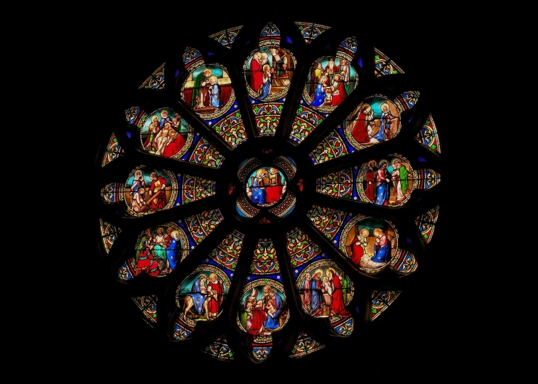 this is an image of a stained glass window