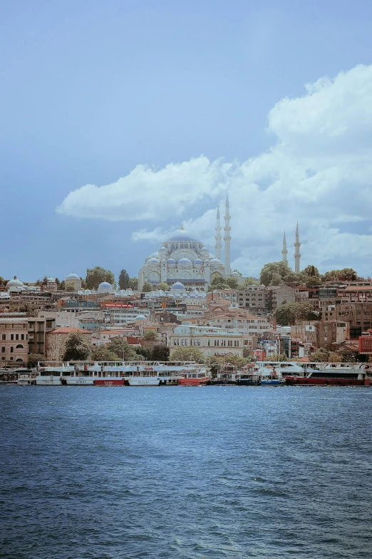 the old and ancient architecture of a city over a body of water