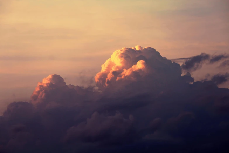 clouds in the sky above the city