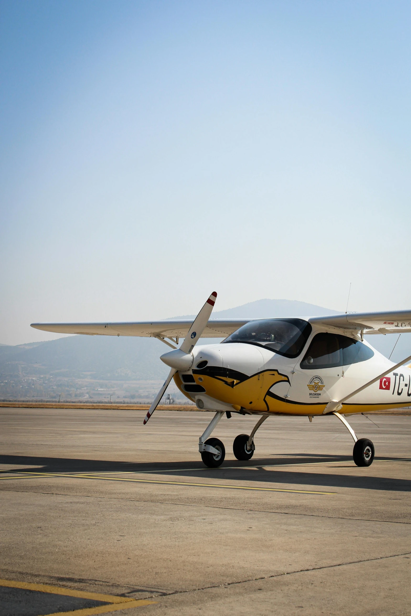 a small airplane that is sitting on the ground