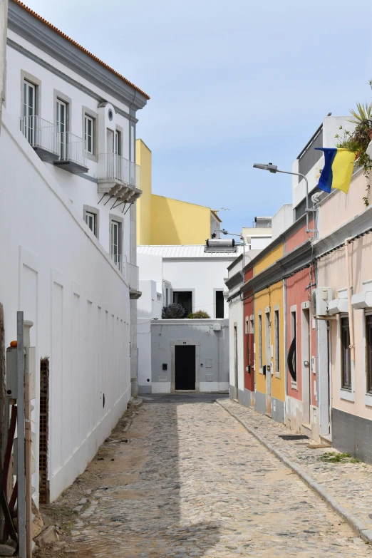 the view of an alley in some old town