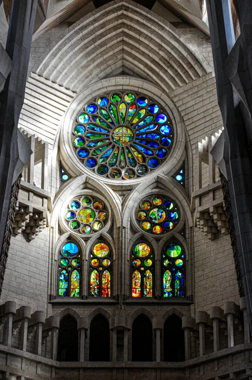 a large cathedral with many stained glass windows