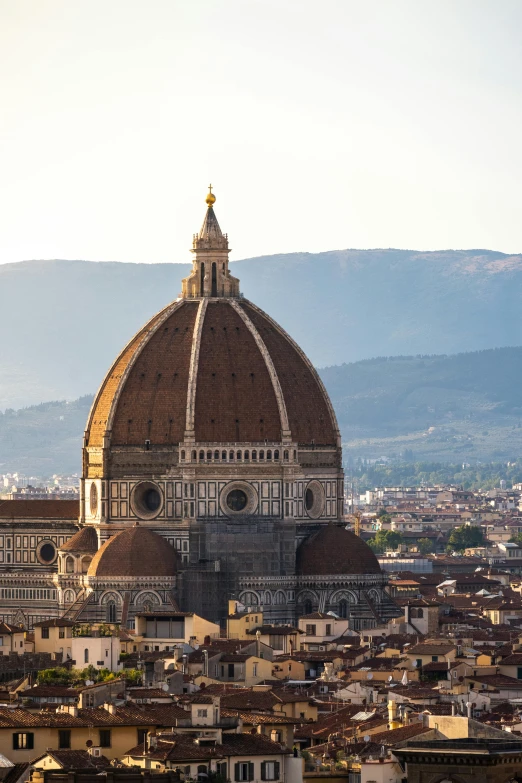 there is a large dome building surrounded by buildings