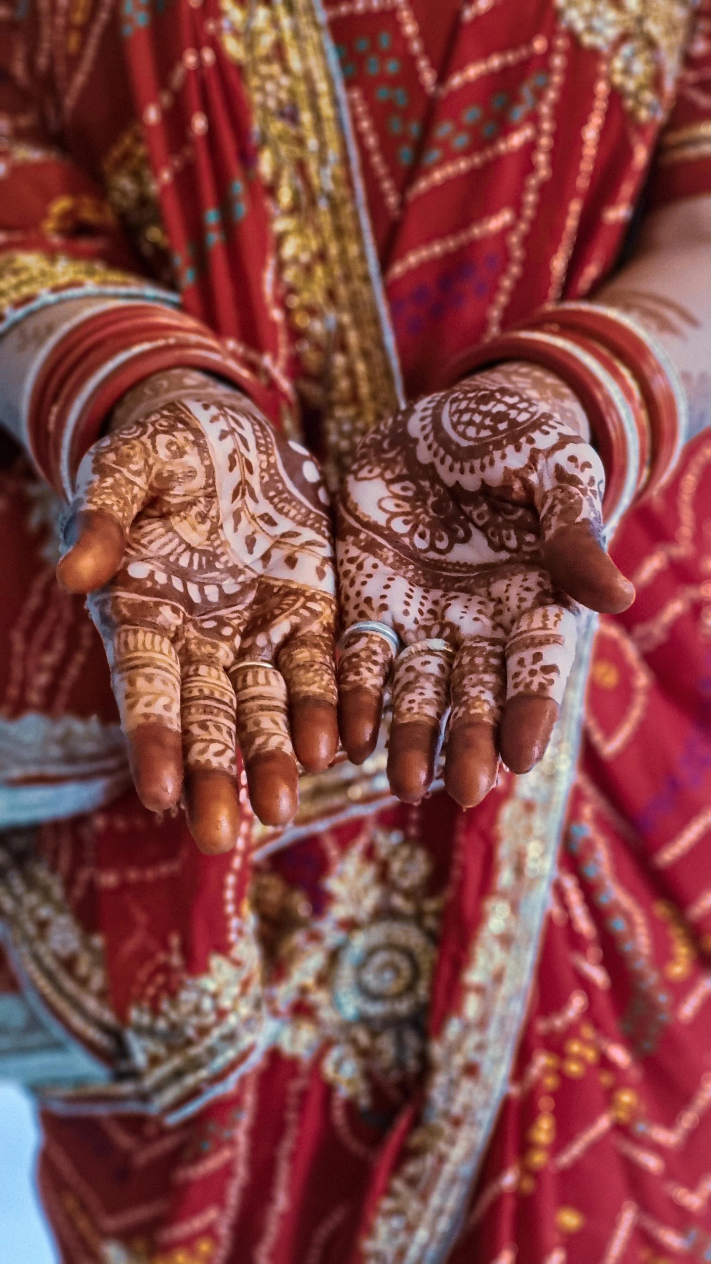 someone with henna on their hands