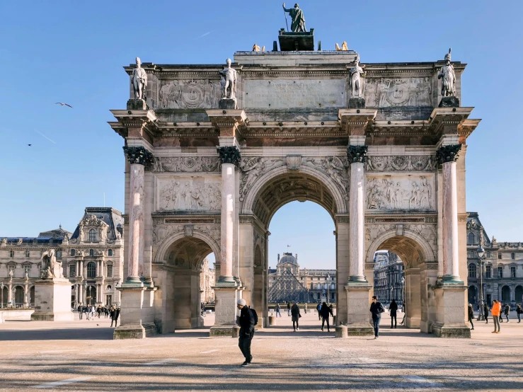 the old archway has been built with intricate architectural details