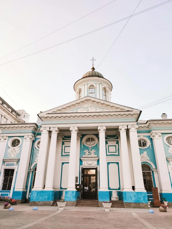 a church in the middle of a village