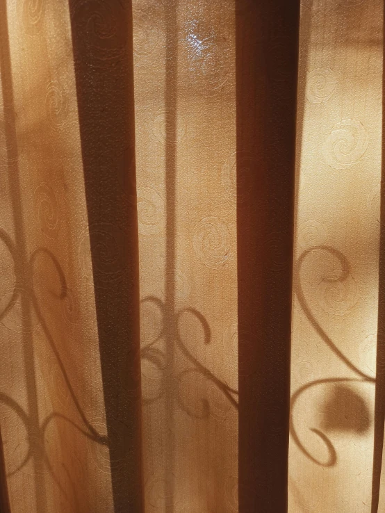 an image of close up of sheer curtains