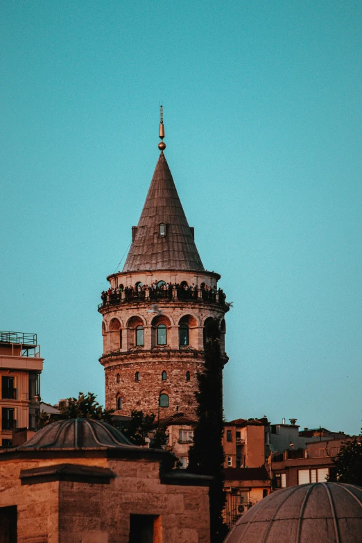 an image of a very pretty tower that looks like it is in a building