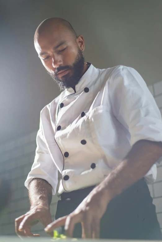 a man that is standing up wearing some kind of clothing