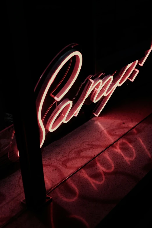 a neon sign with the word parrot lit up