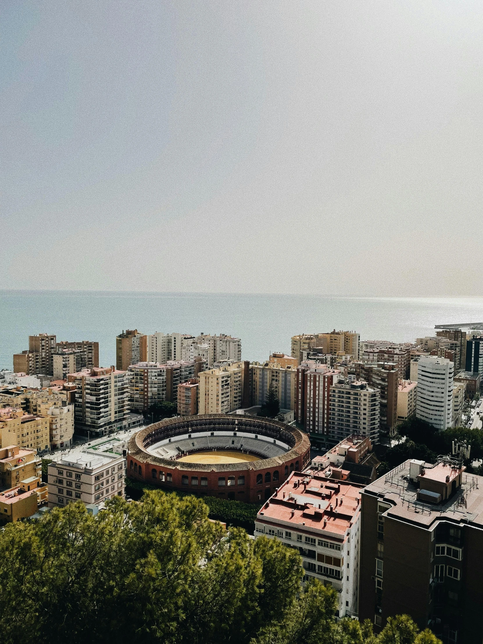 a view from the top of a large building