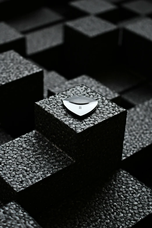 a square object that has been placed over blocks