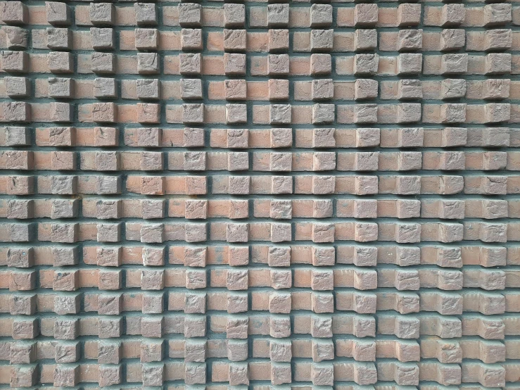 many small brick blocks sit together in the same pattern