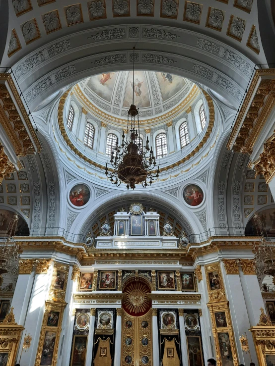 an interior view of a beautiful, ornate church