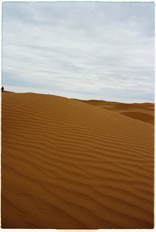 a person is walking down the beach on the sand