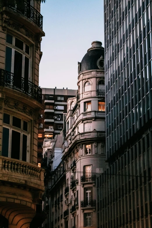 a building in the middle of several other buildings