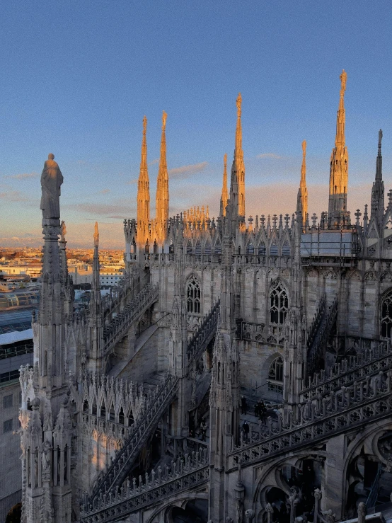 a very tall building with a spire on it