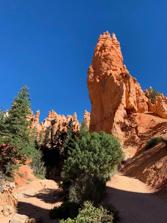 an outcropping on a hike in red rock canyon