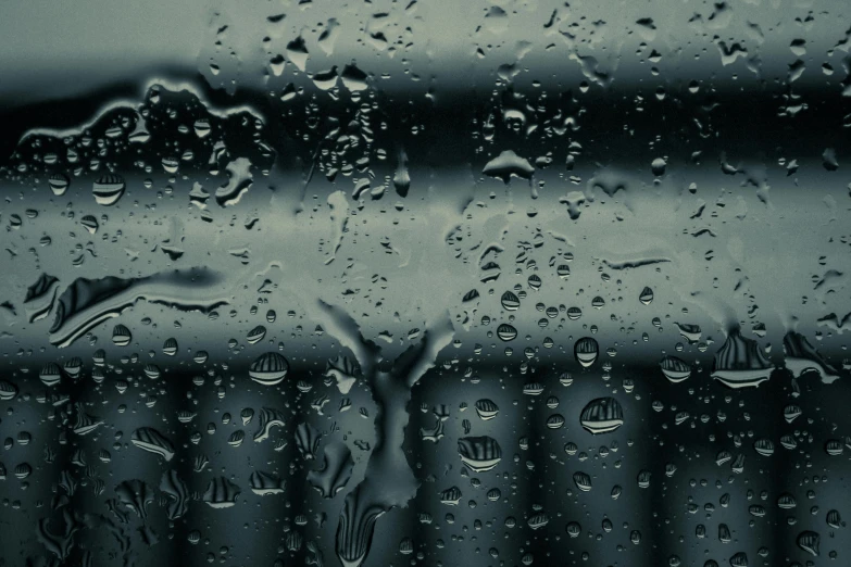 a close - up view of the raindrops on a window