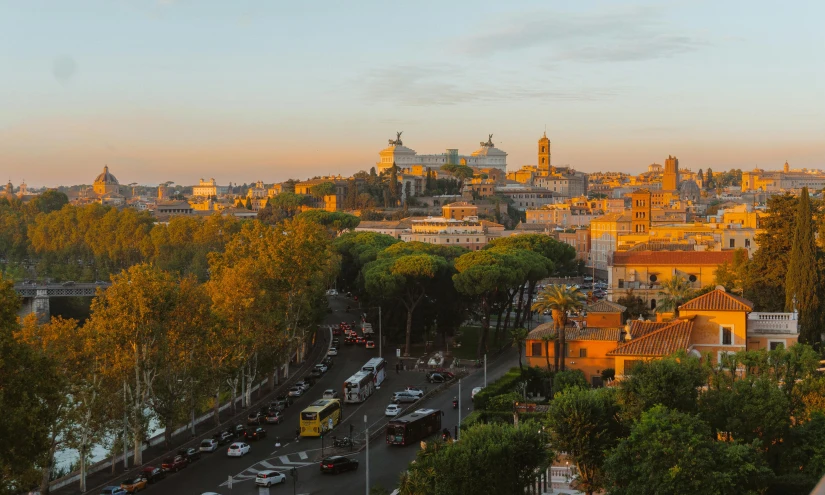 the view of barcelona from its city tower