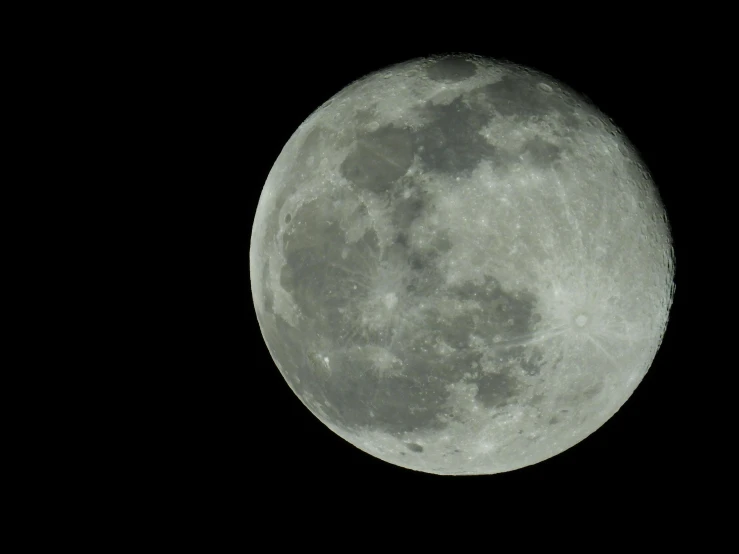 the full moon in black and white has just gone dark