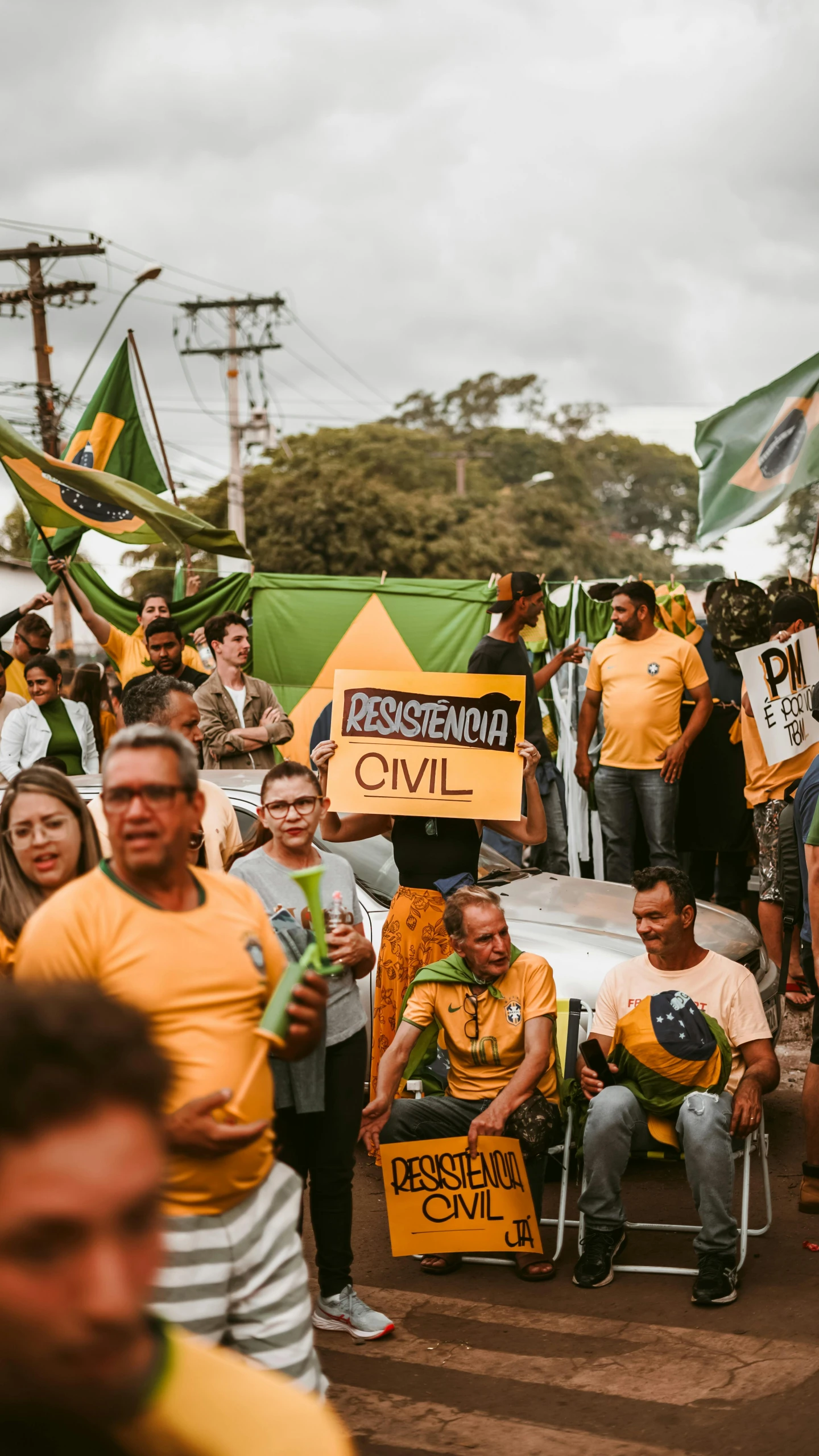 an audience at a soccer event