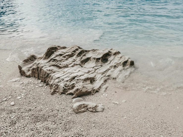 the sand that is covering the beach with it