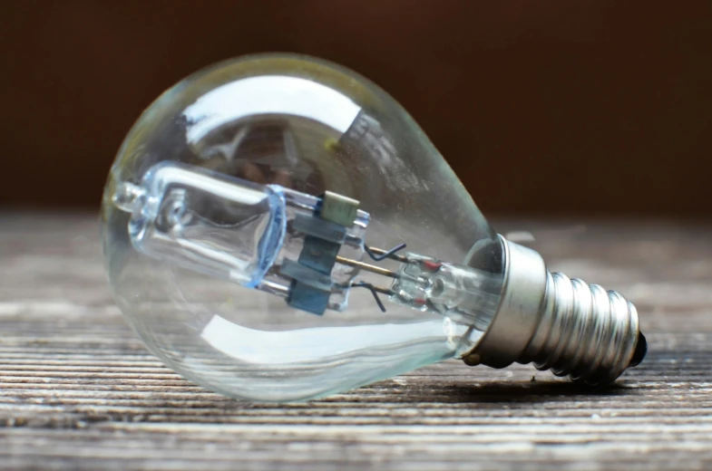an image of a light bulb on a table