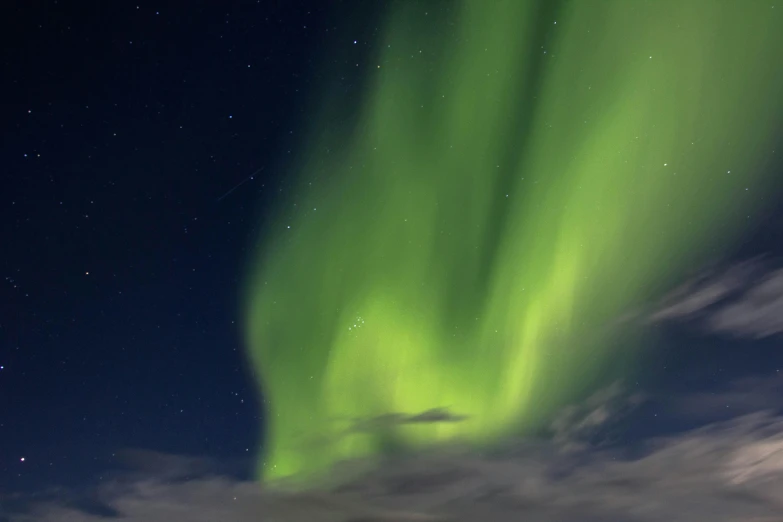 the aurora bore in the night sky