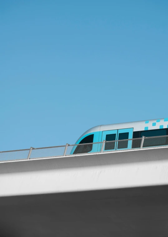 a train on the track with a sky background